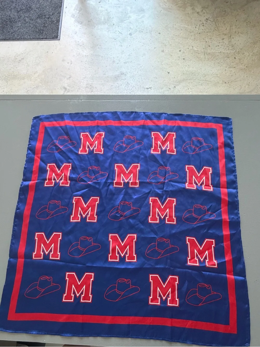 Ole Miss Red and Blue Scarf